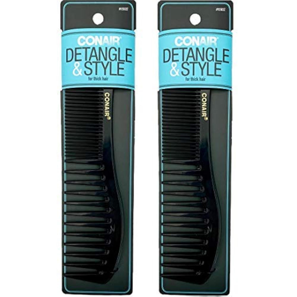 Conair peine de dientes anchos desentrena suavemente el cabello para desenredar.