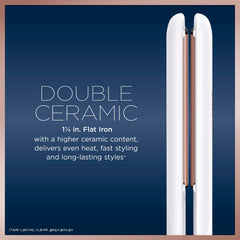 Conair plancha para cabello cerámico doble con indicadores de calor para distintos tipos de cabello.