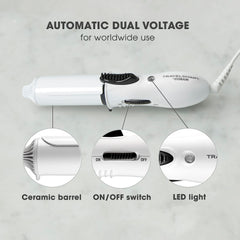 Conair rizador mini de viaje con funda de seguridad para almacenamiento seguro