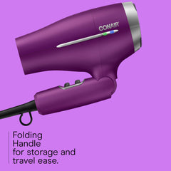 Conair secador con voltaje inteligente para uso mundial sin complicaciones.