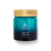 Conscious Coconut huile de coco bocal en verre 260 ml, hydratation légère