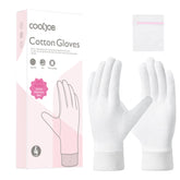 Guantes COOLJOB de algodón suave para dormir, comodidad nocturna.
