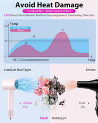 Coolpub secador con control de calor inteligente NTC
