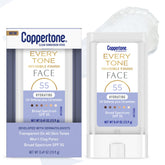 Coppertone Every Tone Barra Invisible frontal, acabado claro para todas las tonalidades