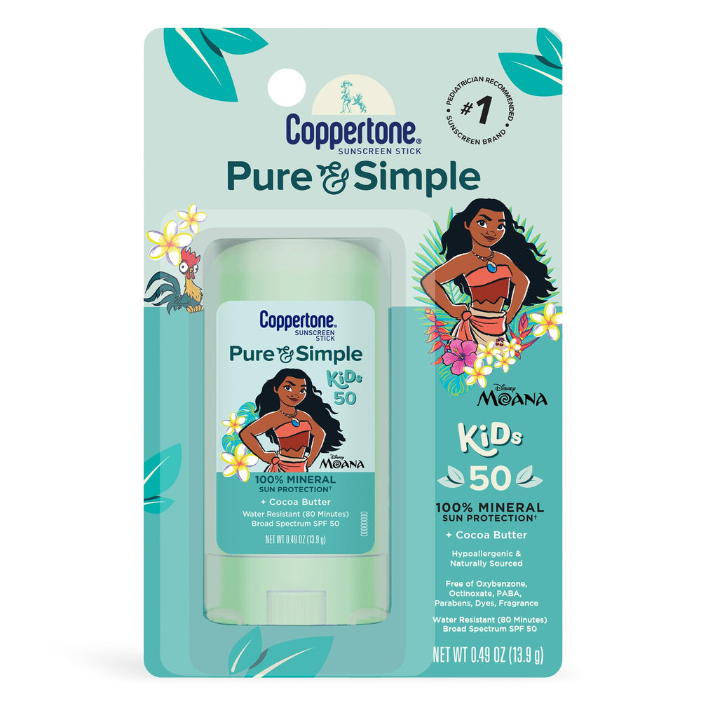 Stick Coppertone Moana proteccion UV mineral para niños