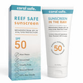 Coral Safe crème solaire minérale SPF50 en bouteille voyage, protection portable