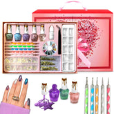 CoralBeau kit de uñas para niñas con cristales de strass para diseños personalizados.