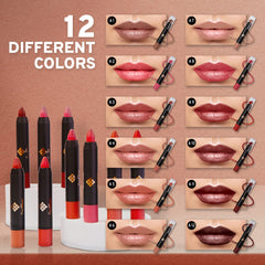 CoralBeau Matte Lipstick Set long-wear formula stays put through daily activities.