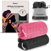 CORATED esponja de red africana con nudos para exfoliar la piel