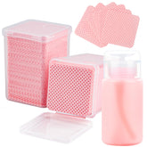 Corconess, toallitas para uñas sin pelusa con dispensador, ideal para remover esmalte con precisión.