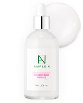 CORÉANA AMPLE:N Ampoule montrant la bouteille; hydratation durable pour peau sèche.