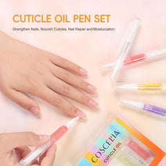 COSCELIA aceite nutritivo para uñas, aplicador práctico para nutrición de la cutícula