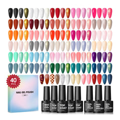 Coscelia set esmales gel 40 piezas para manicura en casa.