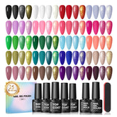 COSCELIA set de esmaltes en gel 25 colores para uñas versátiles invierno-primavera