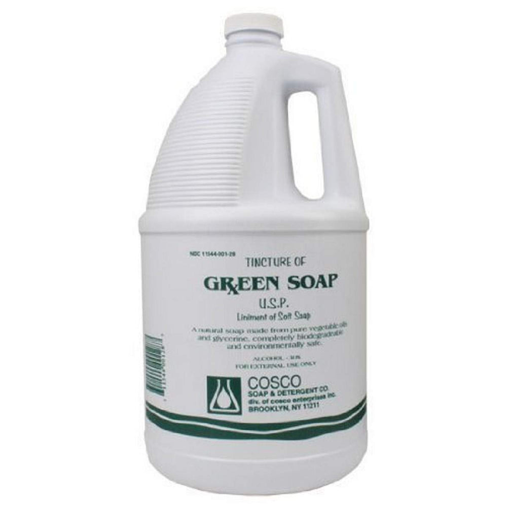 Cosco Jabón Verde para tatuajes, botella 1 galón, listo para preparación y limpieza.