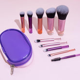COSHINE set de brochas portátil para maquillaje completo, ideal para viajes.