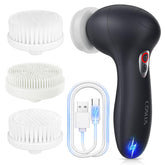 COSLUS cepillo facial de doble rotación para limpieza profunda