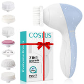COSLUS cepillo facial 7 en 1 para limpieza profunda y exfoliación suave