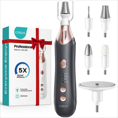 COSLUS: lima eléctrica para manicura y pedicura 5 en 1, uñas más lisas en casa.