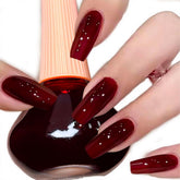COSMOO Laca Uñas Cereza Rojo: botella con color intenso y acabado brillante.