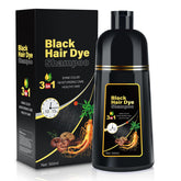 Cosmpro Champú Pintar Canas: botella de shampoo que facilita la cobertura natural.