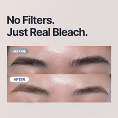 COSNORI Easy Brow Tone Changer before-after showing lighter brow tone