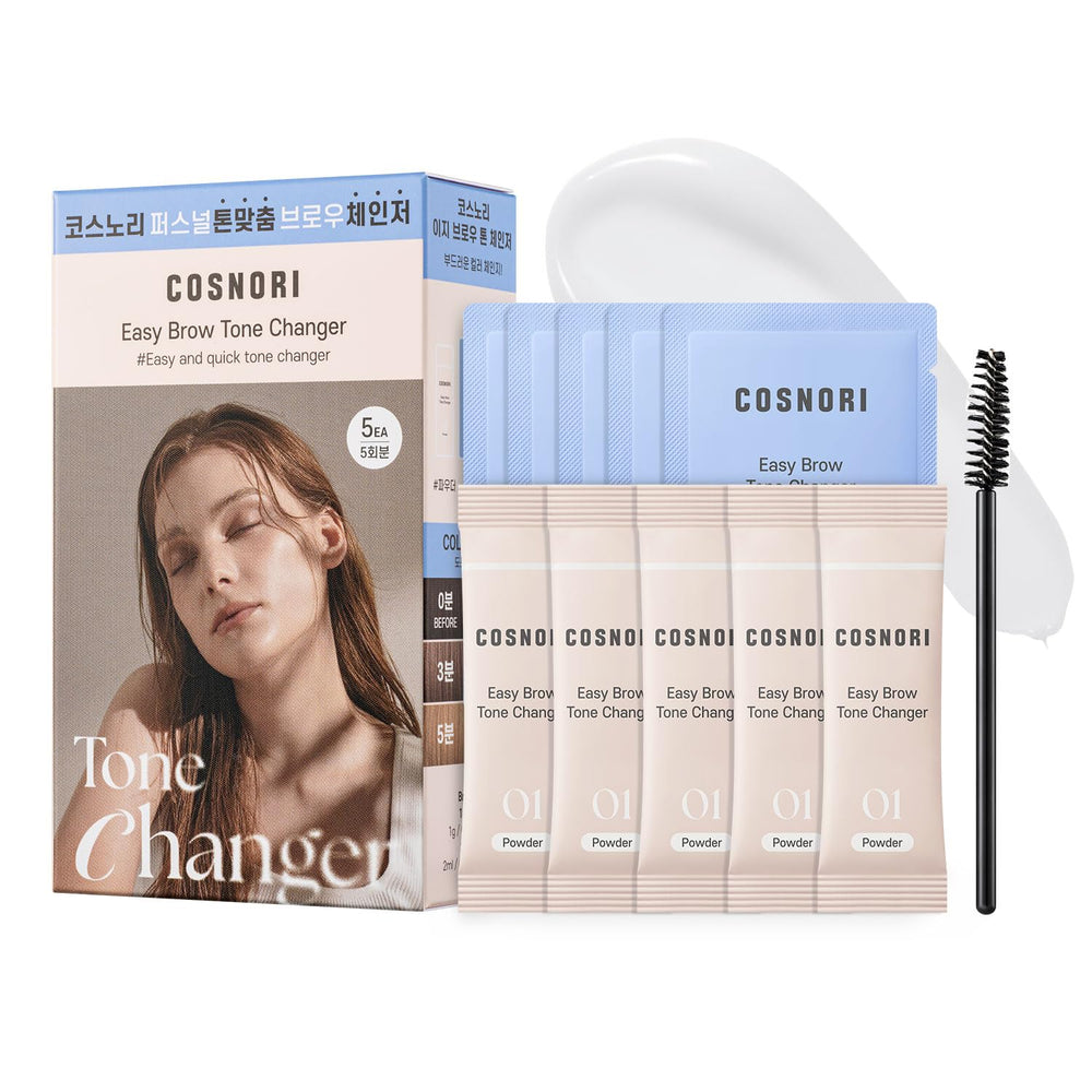COSNORI Easy Brow Tone Changer packaging for hygienic at-home brow lightening