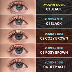 COSNORI Cozy Brown lash swatch demonstrating natural, everyday enhancement
