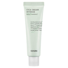 COSRX Pure Fit Cica Intensive Cream en envase; hidratación suave para piel seca.