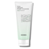 COSRX Pure Fit Cica Creamy Foam Cleanser en caja, limpieza suave para piel sensible.