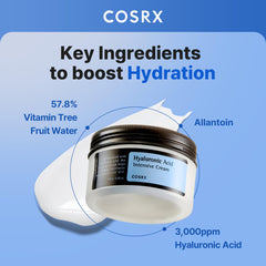 Textura rica y sedosa de COSRX crema en frasco, para piel sensible