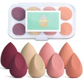 COSTICA esponjas maquillaje 8 piezas en conjunto para aplicación uniforme.