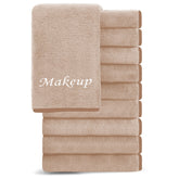 Cosy Family toallitas desmaquillantes de microfibra marrón, limpieza facial suave y eficaz