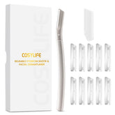 COSYLIFE rasuradora dermaplaning para cejas, definición suave en casa.