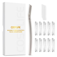 COSYLIFE rasuradora dermaplaning para cejas, definición suave en casa.