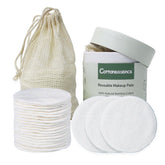 Cottonessence discos desmaquillantes reutilizables, 25 unidades para desmaquillado suave.