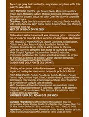 Aplicación precisa del Cover Your Gray Stick para áreas grises amplias.