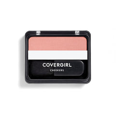 COVERGIRL Cheekers Blush en polvo suave para color natural y brillo sutil, fácil de usar.