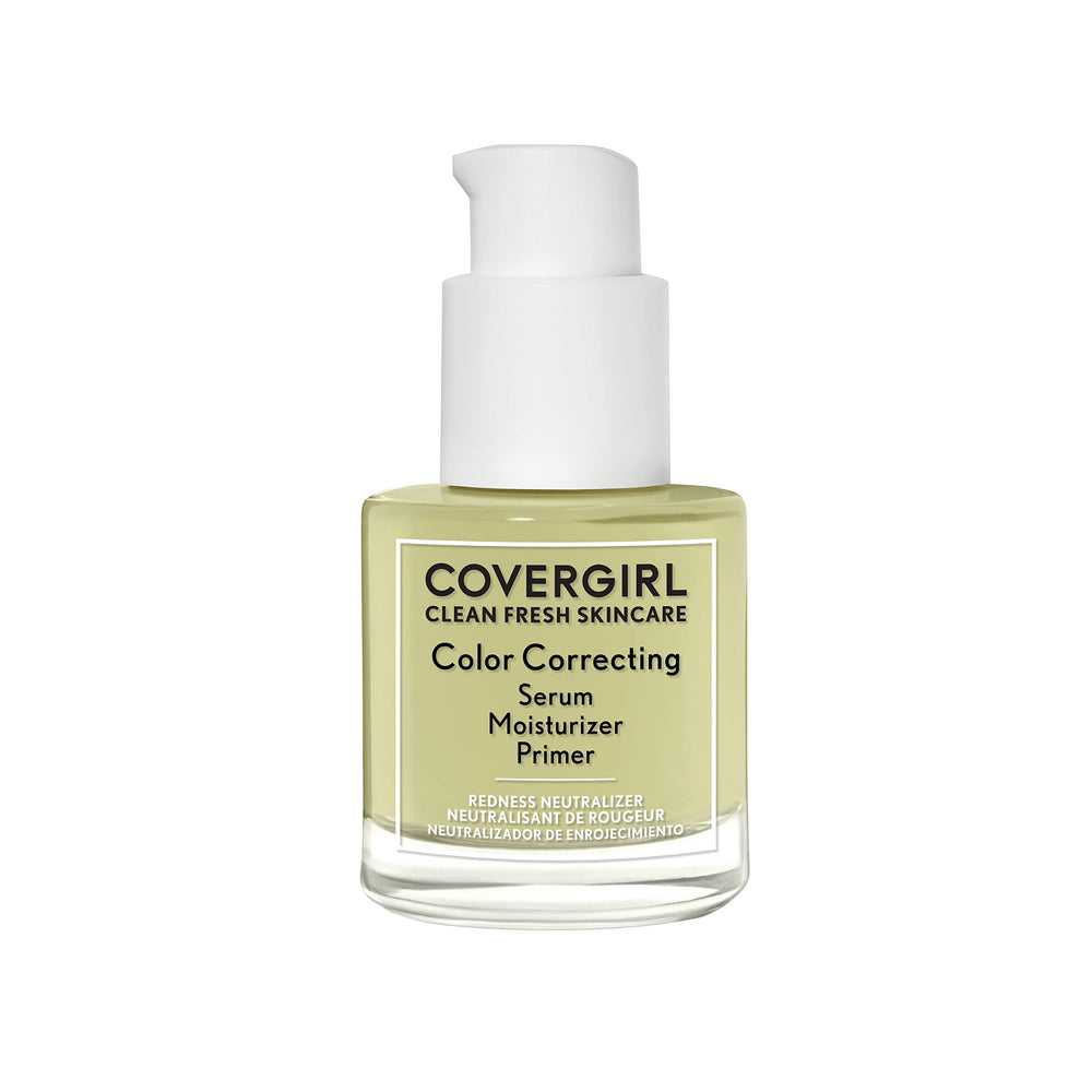 COVERGIRL Clean Fresh Color Correcting Serum, embalaje reciclado, apoya una rutina de belleza más sostenible.