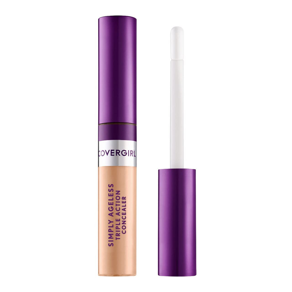COVERGIRL Simply Ageless con aplicador-frio cerámico para desinflamar y ocultar ojeras.