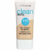 COVERGIRL fundación crema mate sin aceite, tono claro, acabado suave para piel uniforme