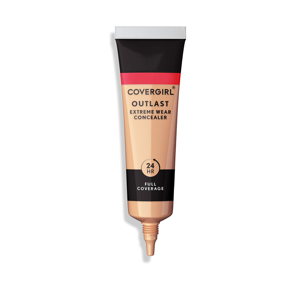 COVERGIRL Outlast Extreme Wear Concealer con cobertura total y acabado suave.