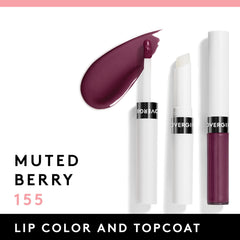 CoverGirl Outlast Labial neutros, muestra Frambuesa suave para tono sutil.
