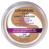 COVERGIRL Simply Ageless, botella con apertura para dosificar de forma precisa.