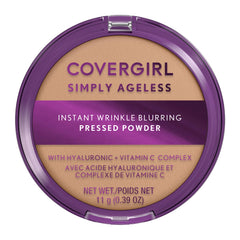 CoverGirl Simply Ageless polvo compacto buff beige, acabado mate y poros menos visibles.