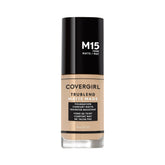 COVERGIRL TruBlend Matte Made: frasco de base para acabado mate suave y duradero.
