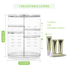 COYAHO 360 rotacion lleno de maquillaje para uso diario y fácil acceso.