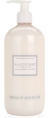 Crabtree & Evelyn Nantucket Briar loción en botella, perfuma la piel y humecta suavemente.