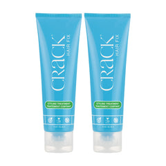 Crack Hair Fix: botella y aplicación suave para control del frizz y brillo saludable.