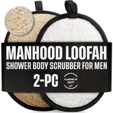CraftsOfEgypt lufa natural para ducha: conjunto de dos piezas ofrece exfoliación suave y duradera.